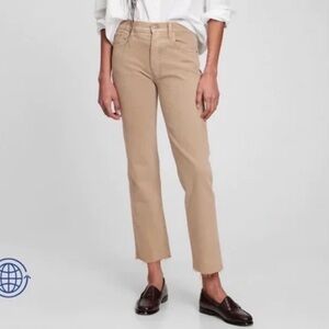 NWT — Women’s Khaki Straight Leg High Rise, GAP, Size 16